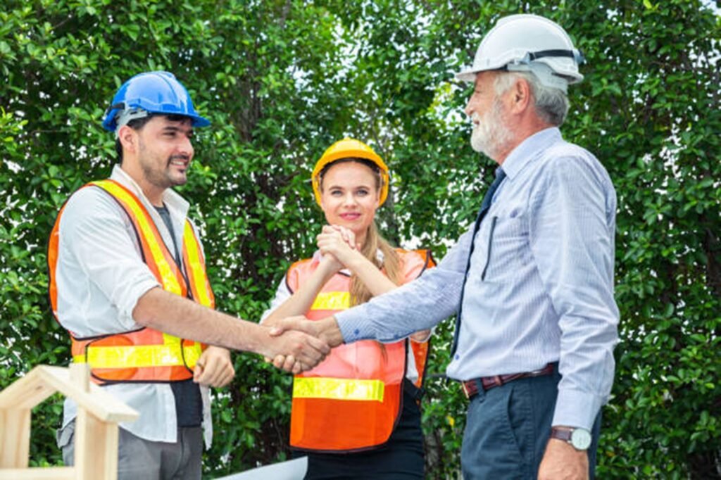 Ballwin Tree Service team consulting with a homeowner before a tree trimming project, providing professional guidance and dependable tree care in Ballwin, MO.